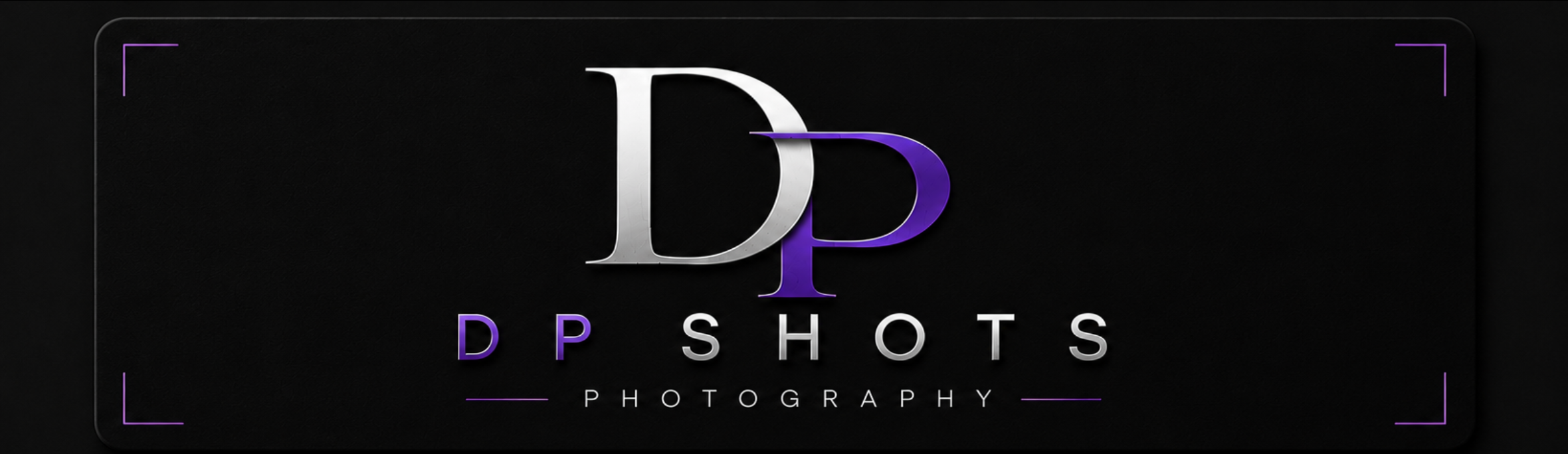 DP SHOTS Photography — silver D and purple P monogram