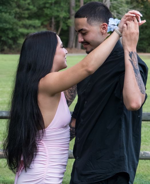 Playful couple portraits outdoors